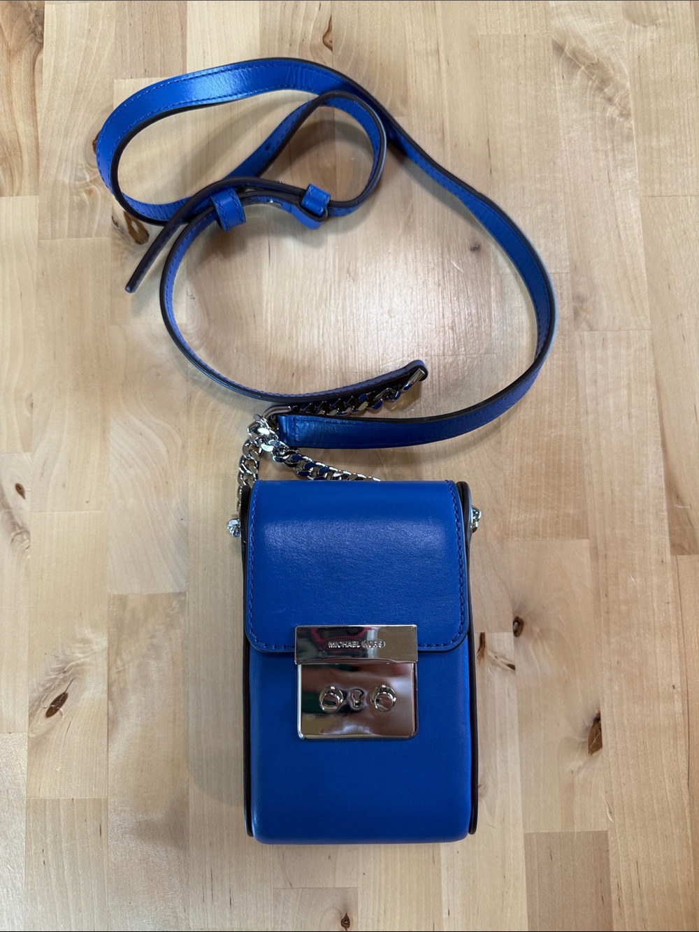 Michael Kors Sapphire Blue Leather Crossbody